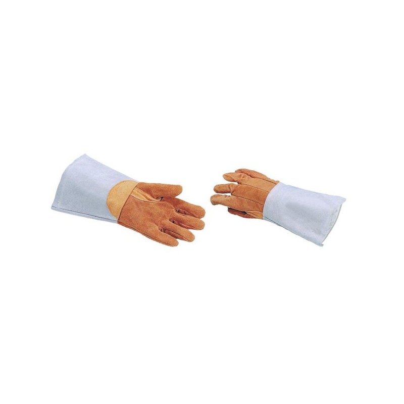 Paire de gants de protection anti-chaleur en cuir 200 mm
