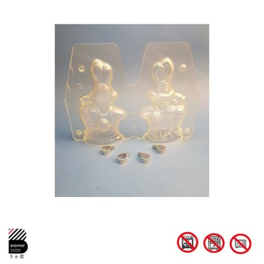 Moule lapin avec carotte 185 mm par 2
