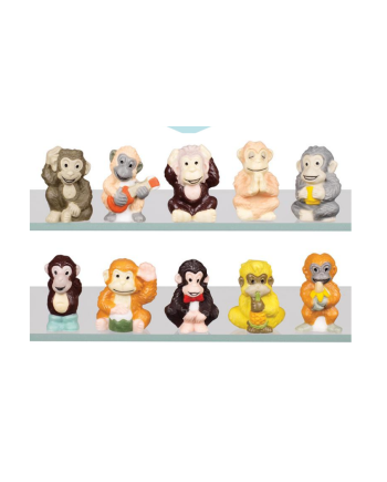 Boîte de 100 fèves "Les joyeux singes"