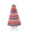 Pyramide à macarons Ø330 mm Ht 450 mm