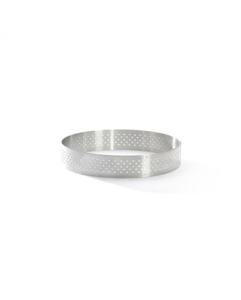 Cercle perforé inox à bords droits Ht 20 mm