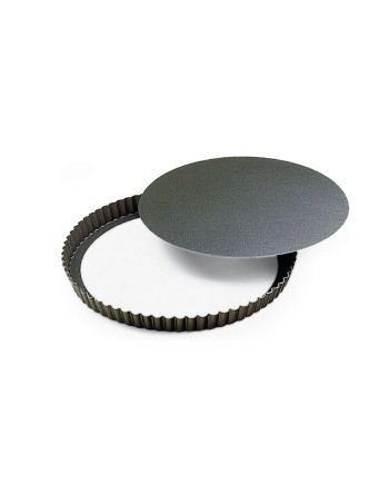 Tourtière cannelée anti adhésive fond mobile Ht 35 mm