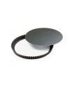 Tourtière cannelée anti adhésive fond mobile Ht 35 mm