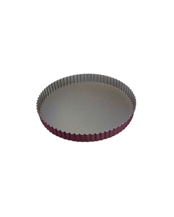 Tourtière cannelée anti adhésive fond fixe Ht 25 mm
