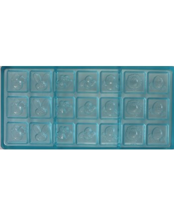 Plaque 3 x 7 fritures de Pâques - 7,5 gr